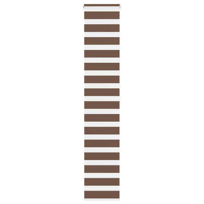 vidaXL Zebra Blind Brown 50x200 cm Fabric Width 45,9 cm Polyester