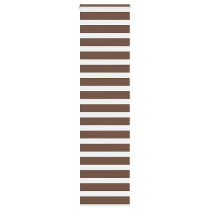 vidaXL Zebra Blind Brown 60x200 cm Fabric Width 55,9 cm Polyester