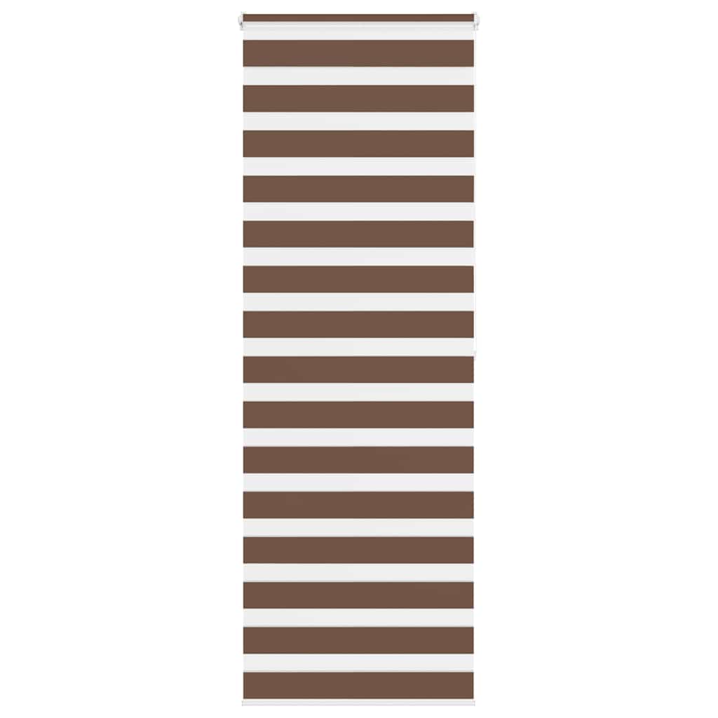 vidaXL Zebra Blind Brown 70x200 cm Fabric Width 65,9 cm Polyester