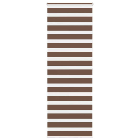 vidaXL Zebra Blind Brown 75x200 cm Fabric Width 70,9 cm Polyester
