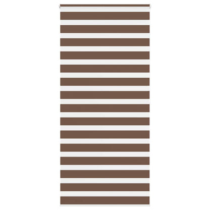 vidaXL Zebra Blind Brown 110x200 cm Fabric Width 105,9 cm Polyester
