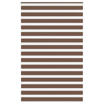 vidaXL Zebra Blind Brown 150x200 cm Fabric Width 145.9 cm Polyester