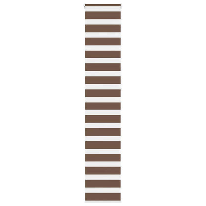 vidaXL Zebra Blind Brown 40x230 cm Fabric Width 35.9 cm Polyester