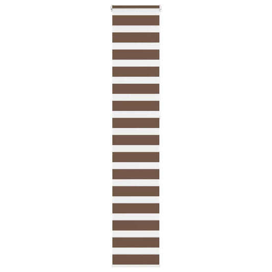 vidaXL Zebra Blind Brown 40x230 cm Fabric Width 35,9 cm Polyester
