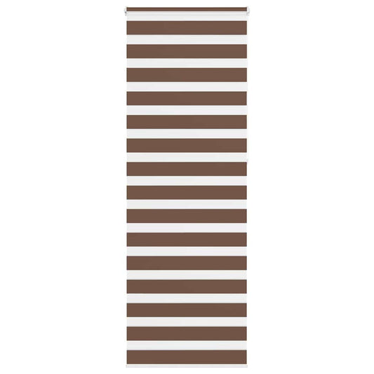 vidaXL Zebra Blind Brown 85x230 cm Fabric Width 80,9 cm Polyester