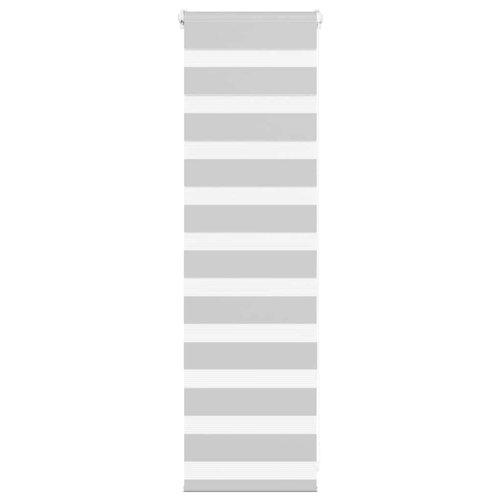 vidaXL Zebra Blind Light Grey 40x100 cm Fabric Width 35,9 cm Polyester