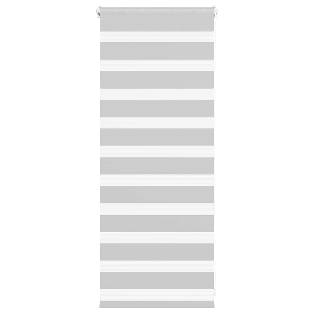 vidaXL Zebra Blind Light Grey 60x100 cm Fabric Width 55,9 cm Polyester