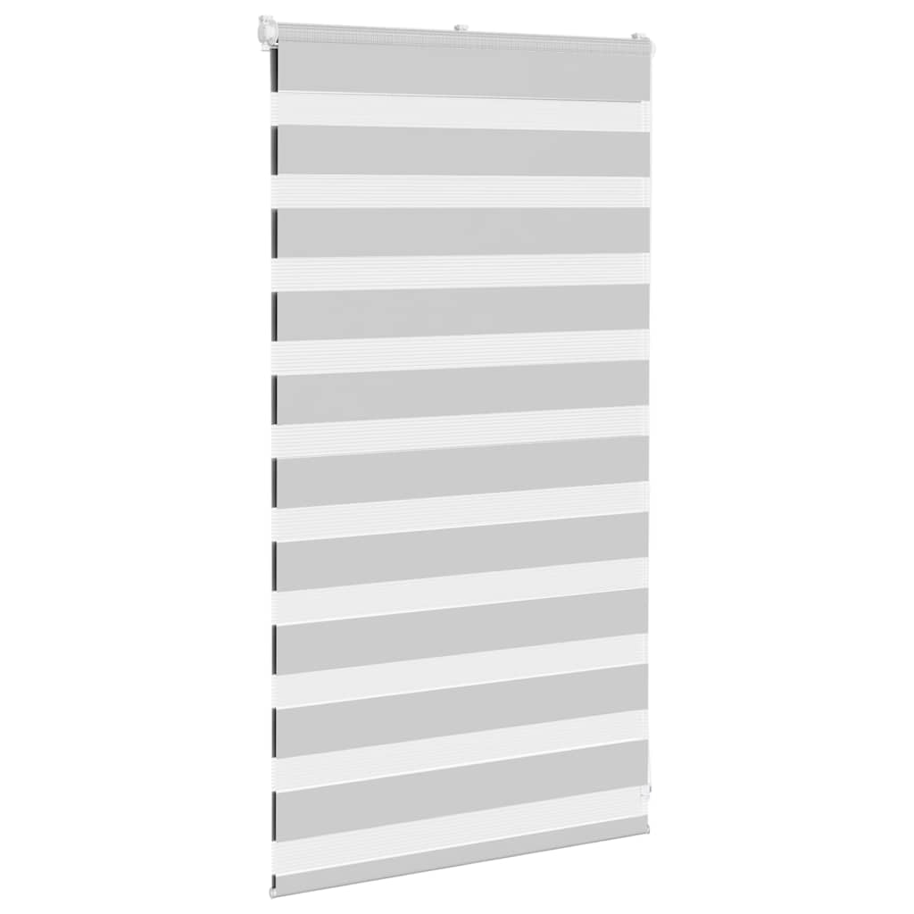 vidaXL Zebra Blind Light Grey 70x100 cm Fabric Width 65,9 cm Polyester