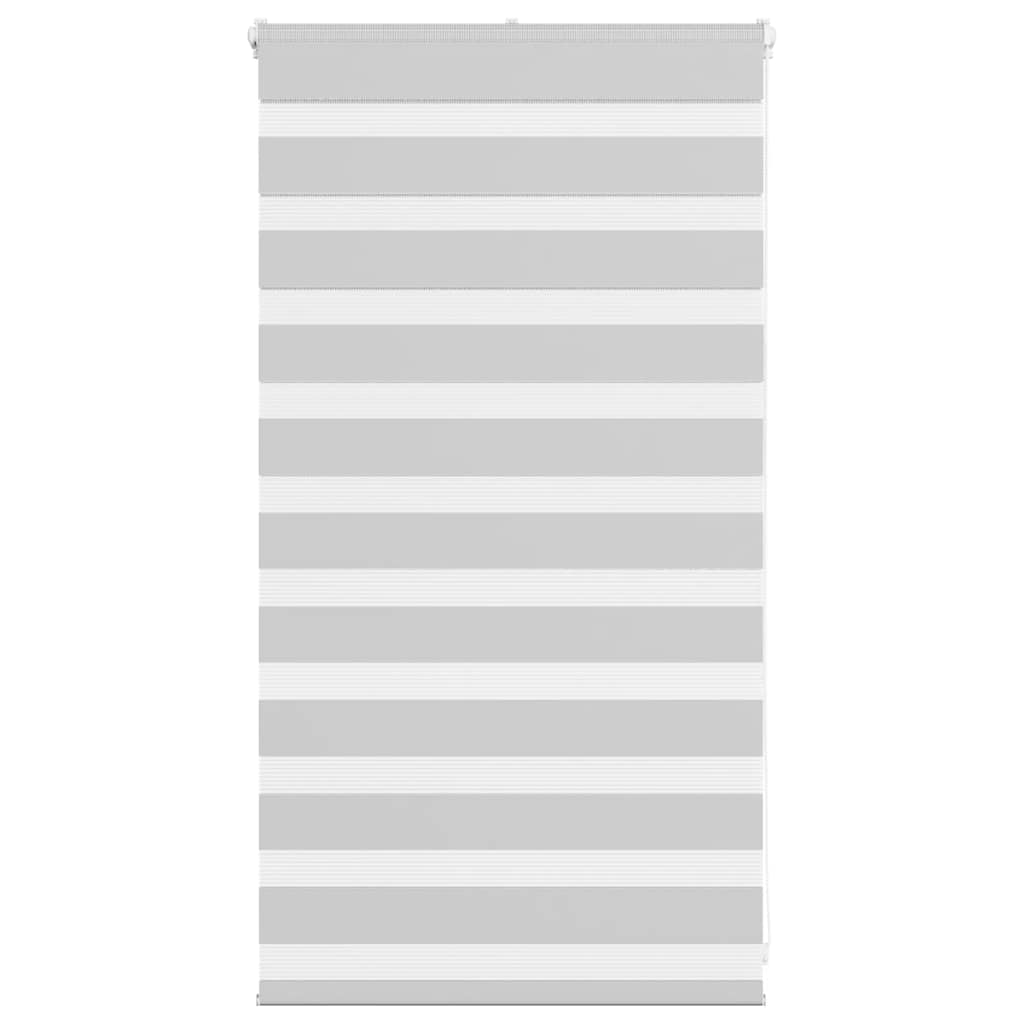 vidaXL Zebra Blind Light Grey 80x100 cm Fabric Width 75,9 cm Polyester