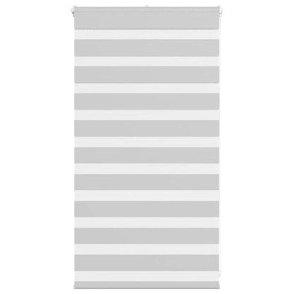 vidaXL Zebra Blind Light Grey 80x100 cm Fabric Width 75,9 cm Polyester