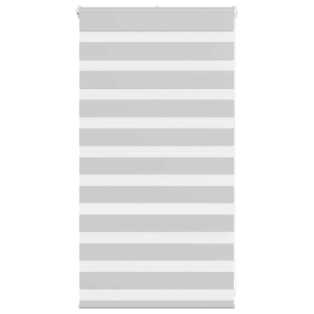 vidaXL Zebra Blind Light Grey 85x100 cm Fabric Width 80,9 cm Polyester