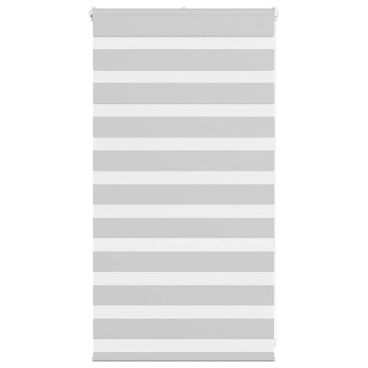 vidaXL Zebra Blind Light Grey 90x100 cm Fabric Width 85,9 cm Polyester
