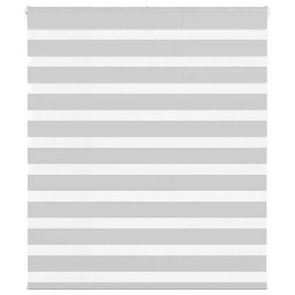 vidaXL Zebra Blind Light Grey 135x100cm Fabric Width 130.9cm Polyester