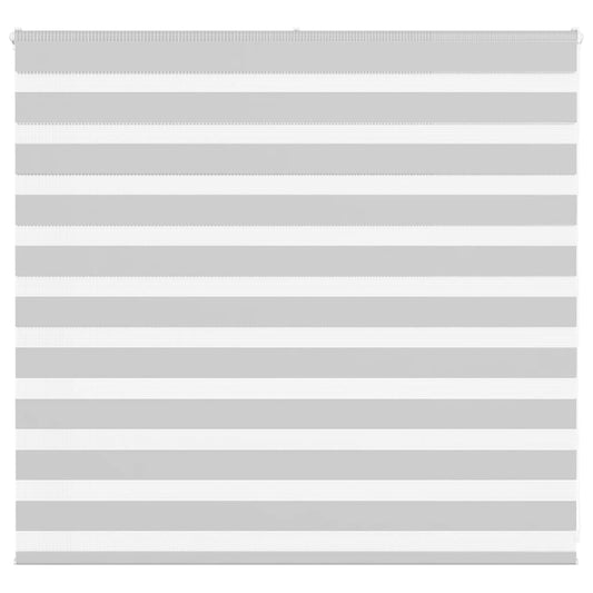 vidaXL Zebra Blind Light Grey 155x100cm Fabric Width 150.9cm Polyester