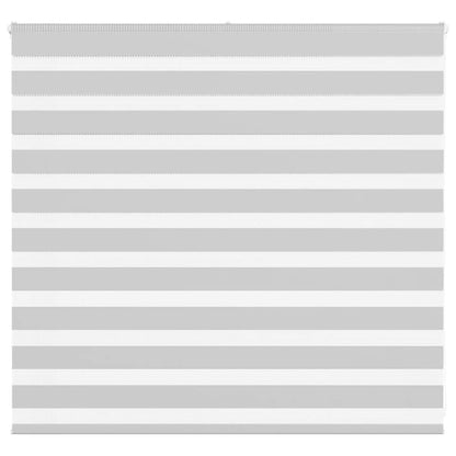 vidaXL Zebra Blind Light Grey 165x100 cm Fabric Width 160.9 cm Polyester