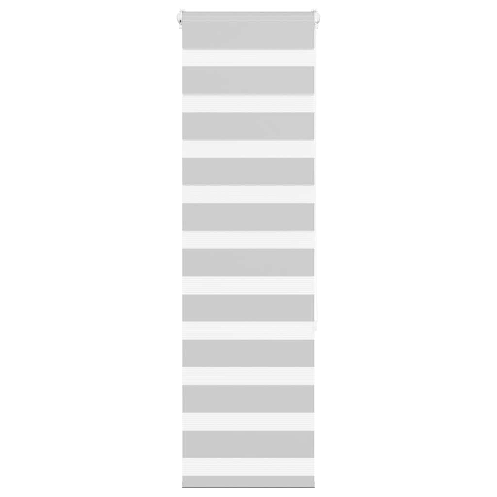 vidaXL Zebra Blind Light Grey 50x150 cm Fabric Width 45,9 cm Polyester