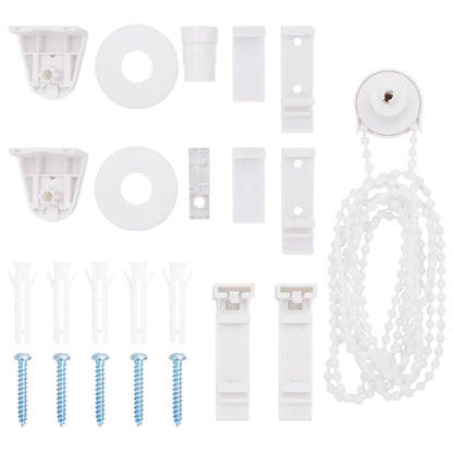 vidaXL Zebra Blind Light Grey 55x150 cm Fabric Width 50,9 cm Polyester