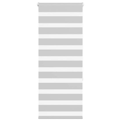 vidaXL Zebra Blind Light Grey 60x150 cm Fabric Width 55.9 cm Polyester