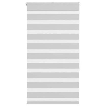 vidaXL Zebra Blind Light Grey 70x150 cm Fabric Width 65.9 cm Polyester