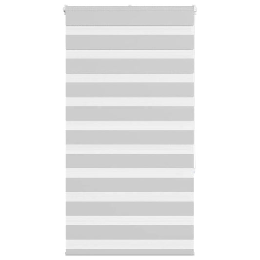 vidaXL Zebra Blind Light Grey 70x150 cm Fabric Width 65.9 cm Polyester