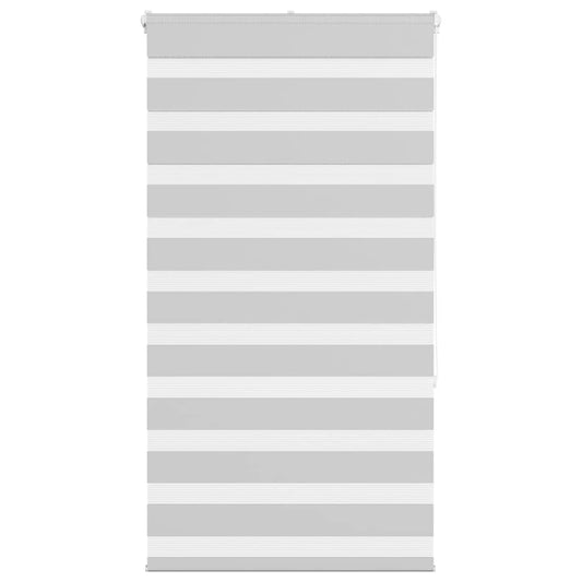 vidaXL Zebra Blind Light Grey 75x150 cm Fabric Width 70,9 cm Polyester