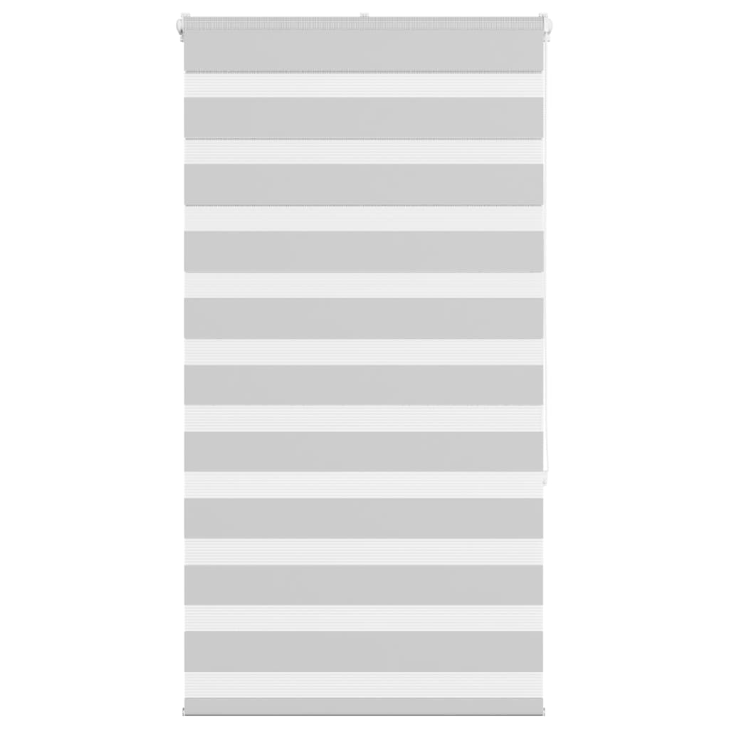 vidaXL Zebra Blind Light Grey 85x150 cm Fabric Width 80,9 cm Polyester