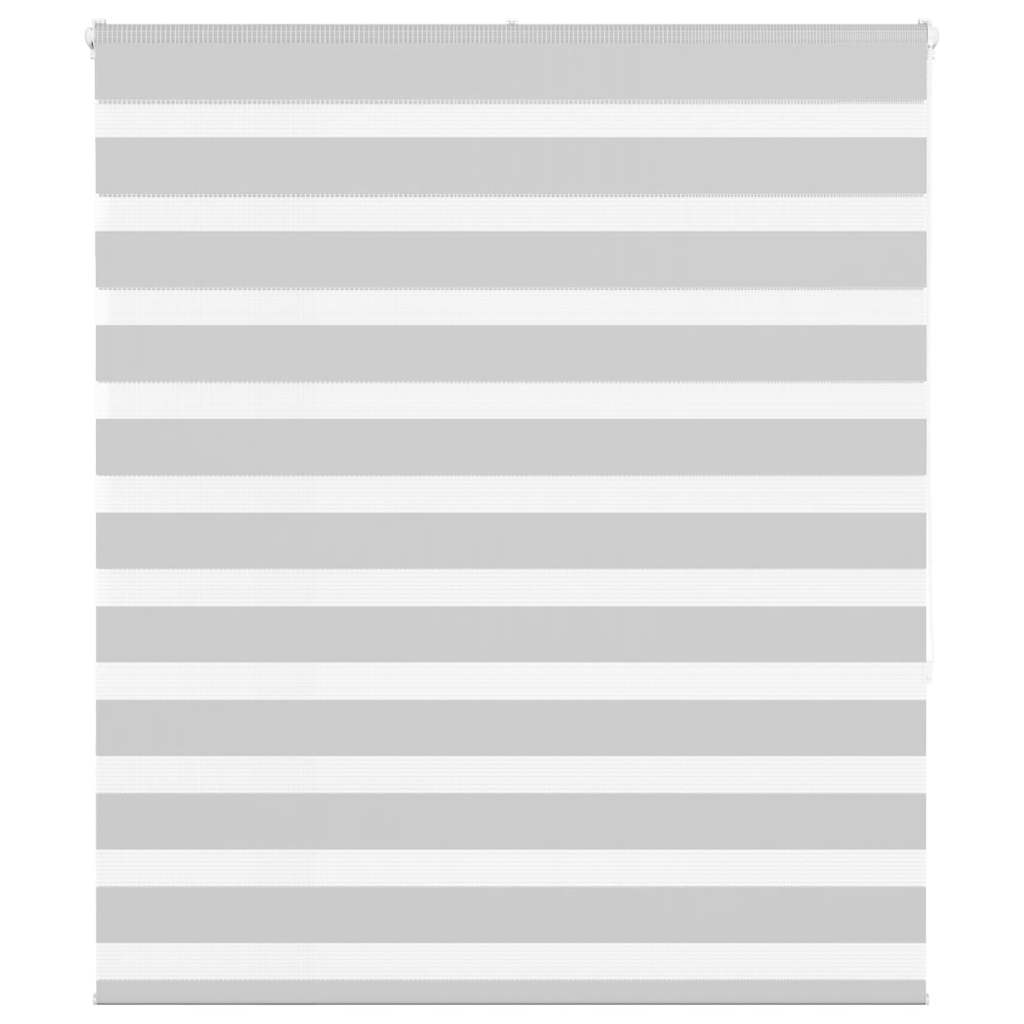 vidaXL Zebra Blind Light Grey 135x150cm Fabric Width 130.9cm Polyester