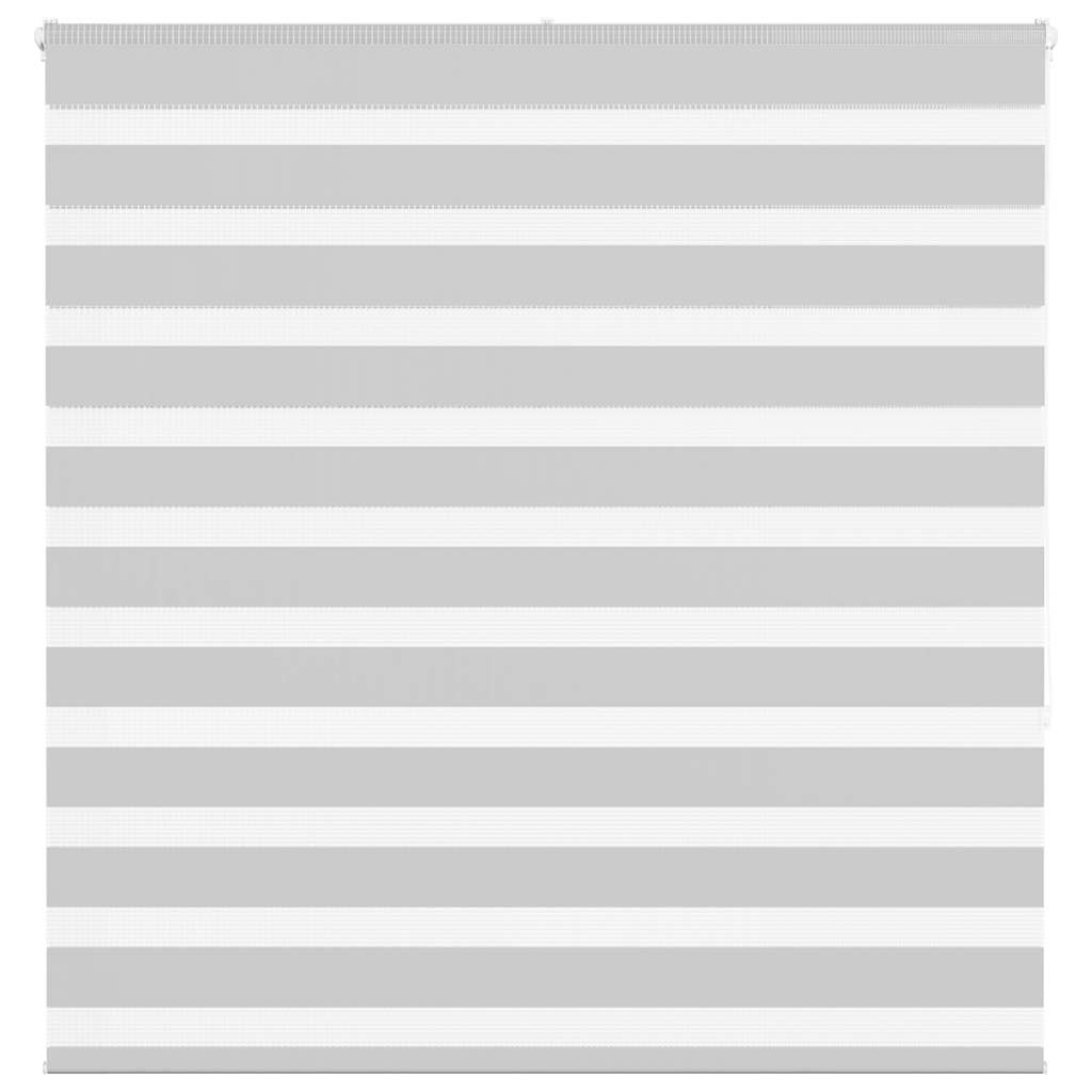 vidaXL Zebra Blind Light Grey 140x150cm Fabric Width 135.9cm Polyester