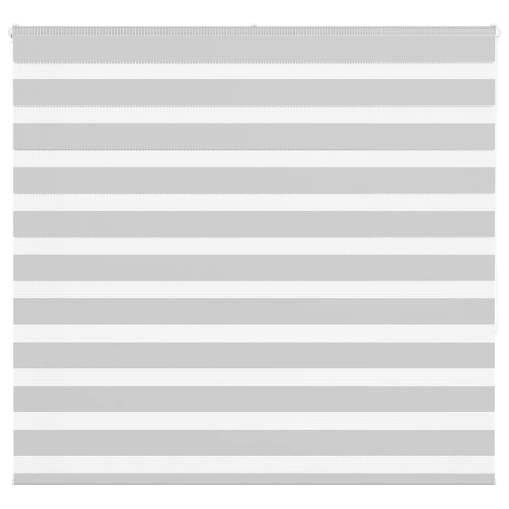 vidaXL Zebra Blind Light Grey 160x150 cm Fabric Width 155.9 cm Polyester