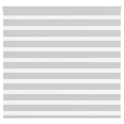 vidaXL Zebra Blind Light Grey 160x150 cm Fabric Width 155.9 cm Polyester