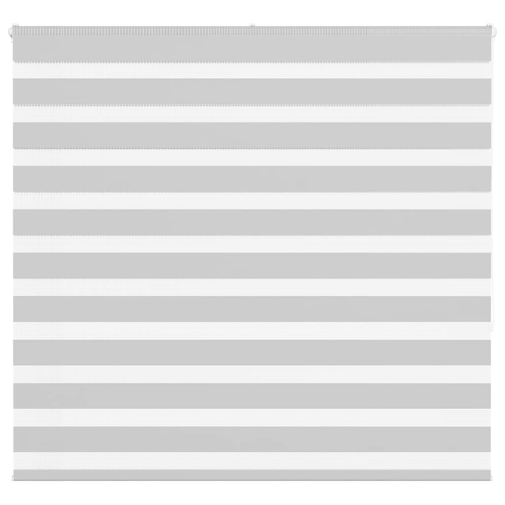 vidaXL Zebra Blind Light Grey 165x150cm Fabric Width 160.9cm Polyester