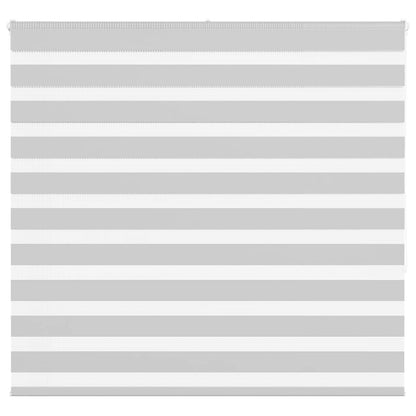 vidaXL Zebra Blind Light Grey 165x150 cm Fabric Width 160.9 cm Polyester