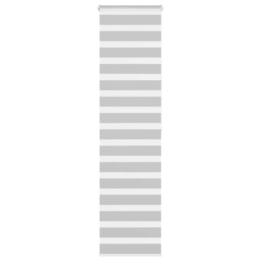 vidaXL Zebra Blind Light Grey 60x200 cm Fabric Width 55,9 cm Polyester
