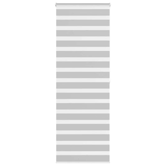 vidaXL Zebra Blind Light Grey 80x200 cm Fabric Width 75,9 cm Polyester