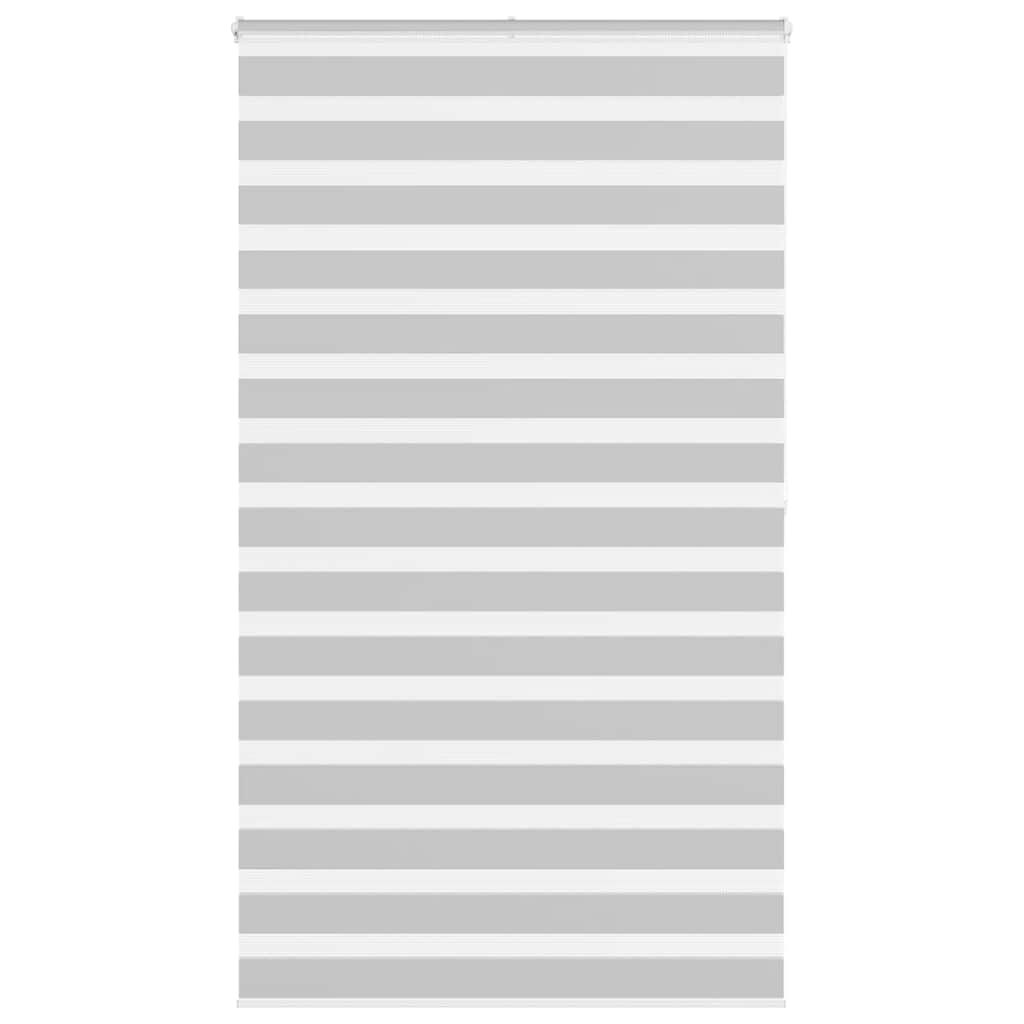 vidaXL Zebra Blind Light Grey 120x200cm Fabric Width 115.9cm Polyester