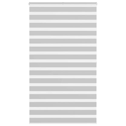 vidaXL Zebra Blind Light Grey 120x200cm Fabric Width 115.9cm Polyester