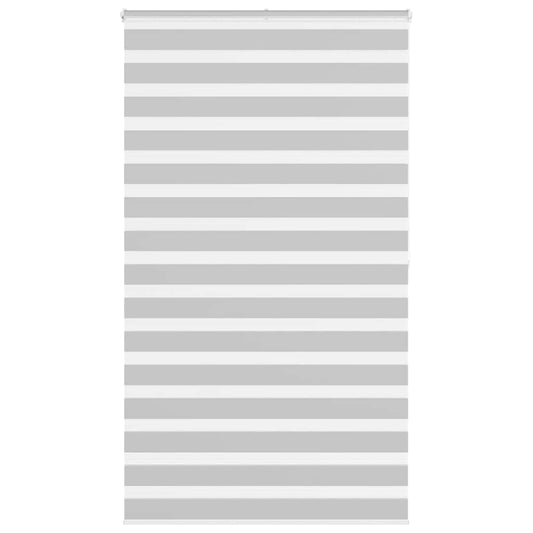 vidaXL Zebra Blind Light Grey 120x200cm Fabric Width 115.9cm Polyester