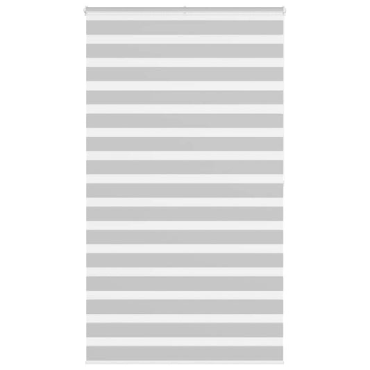 vidaXL Zebra Blind Light Grey 135x200cm Fabric Width 130.9cm Polyester