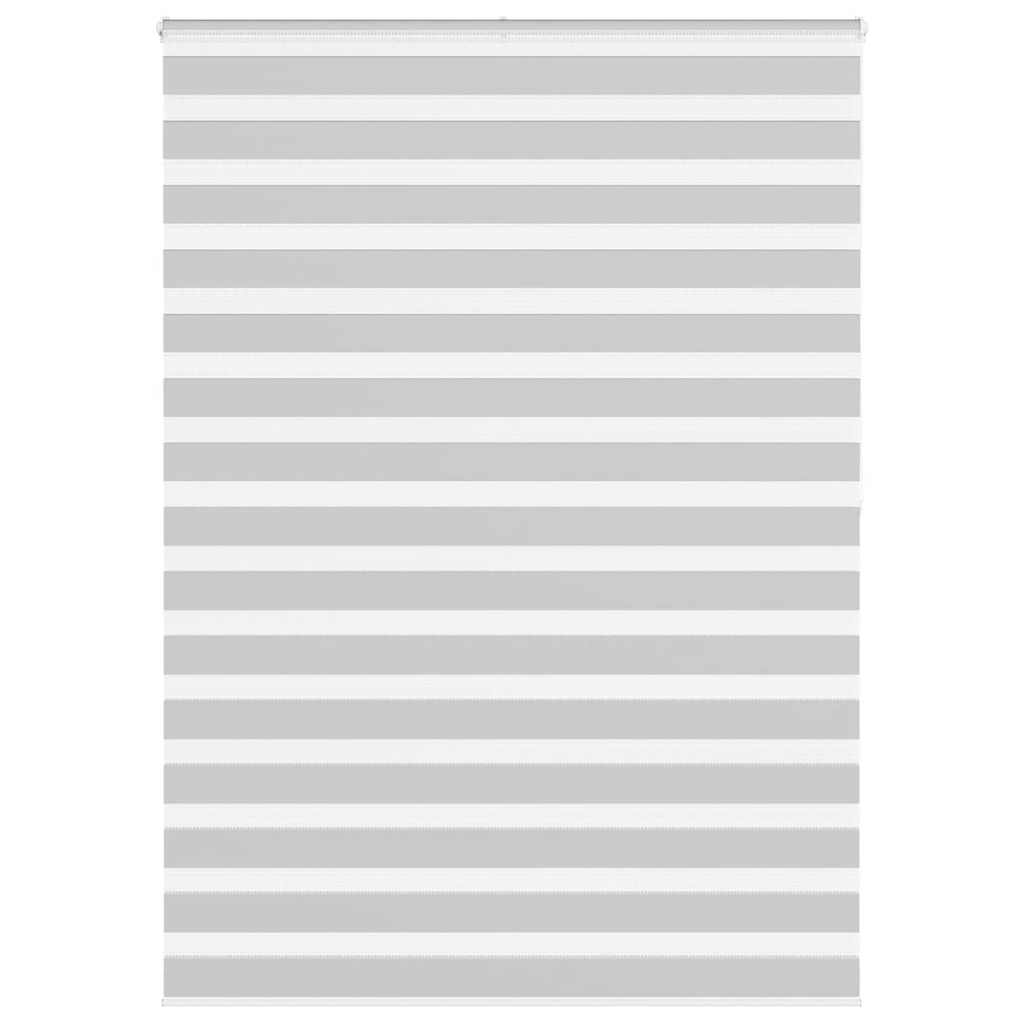 vidaXL Zebra Blind Light Grey 160x200cm Fabric Width 155.9cm Polyester