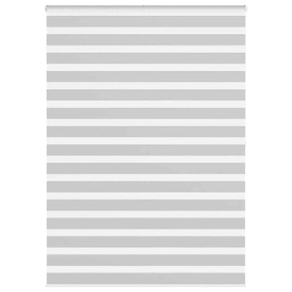 vidaXL Zebra Blind Light Grey 160x200cm Fabric Width 155.9cm Polyester