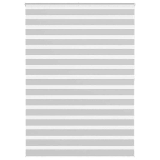 vidaXL Zebra Blind Light Grey 160x200cm Fabric Width 155.9cm Polyester