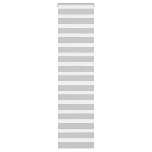 vidaXL Zebra Blind Light Grey 55x230 cm Fabric Width 50.9 cm Polyester