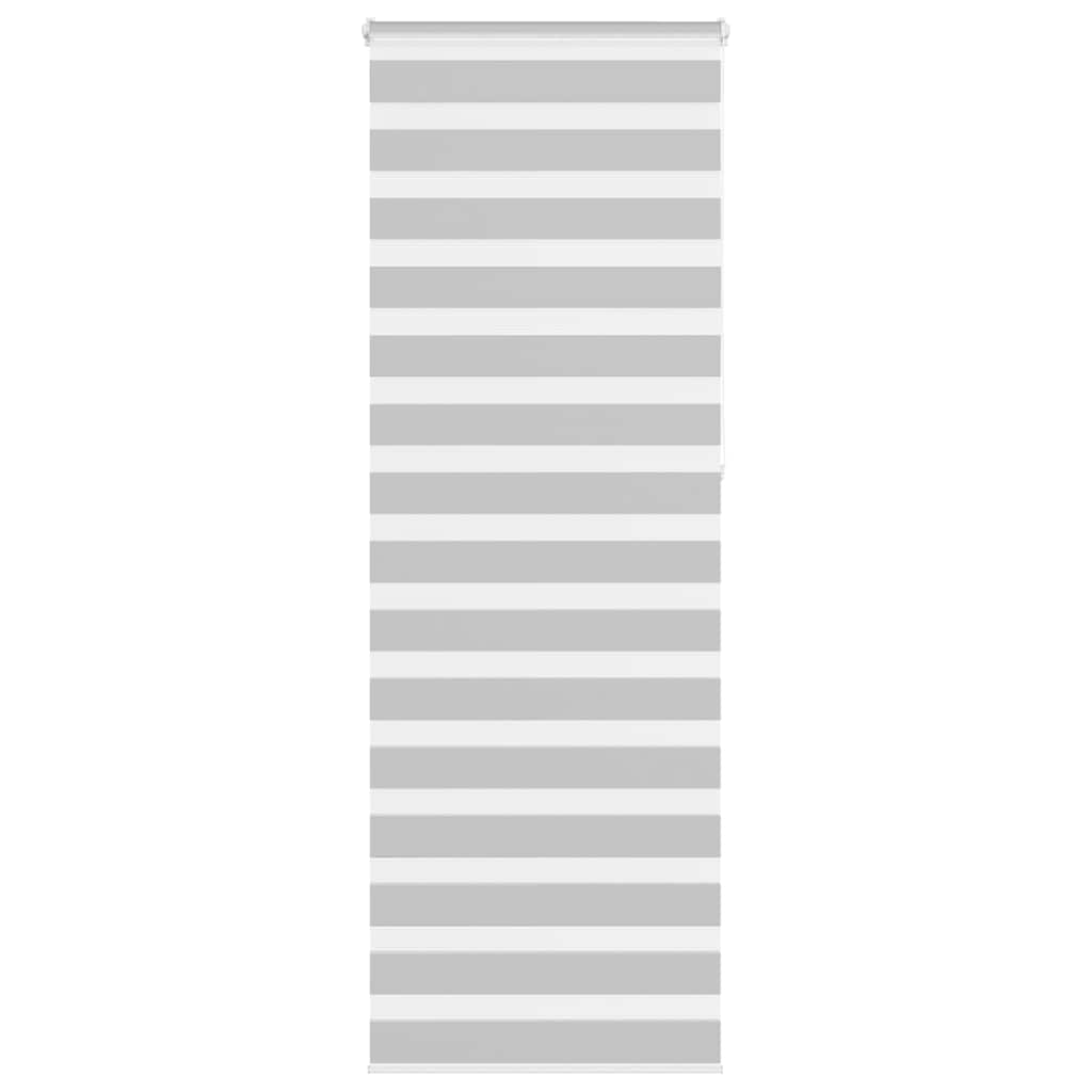 vidaXL Zebra Blind Light Grey 70x230 cm Fabric Width 65,9 cm Polyester