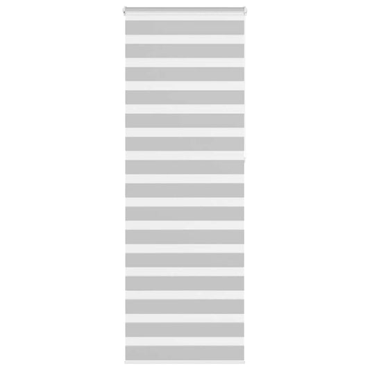 vidaXL Zebra Blind Light Grey 80x230 cm Fabric Width 75,9 cm Polyester