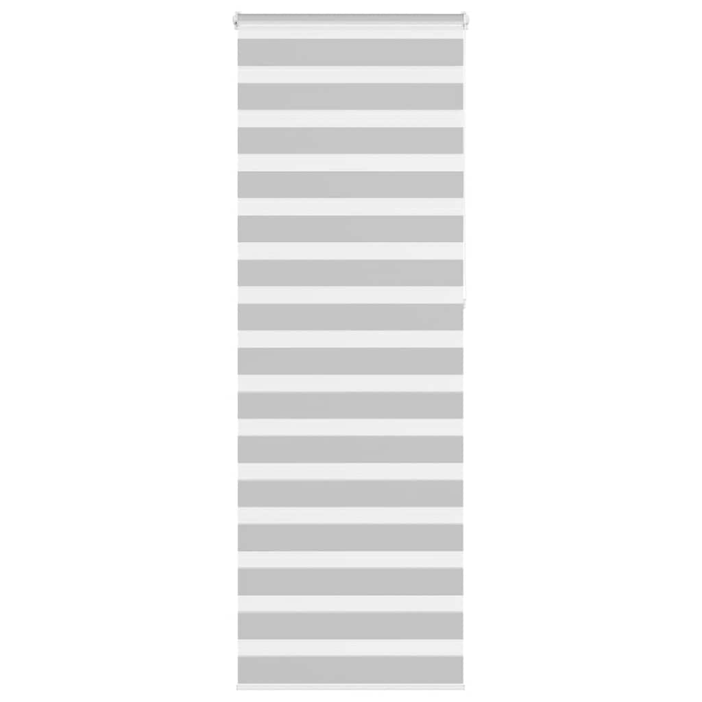 vidaXL Zebra Blind Light Grey 90x230 cm Fabric Width 85.9 cm Polyester
