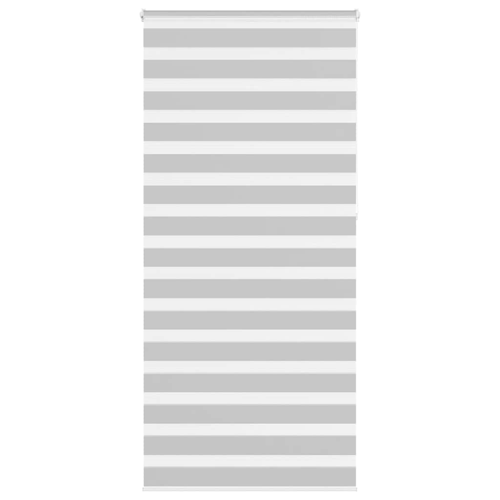 vidaXL Zebra Blind Light Grey 95x230 cm Fabric Width 90,9 cm Polyester