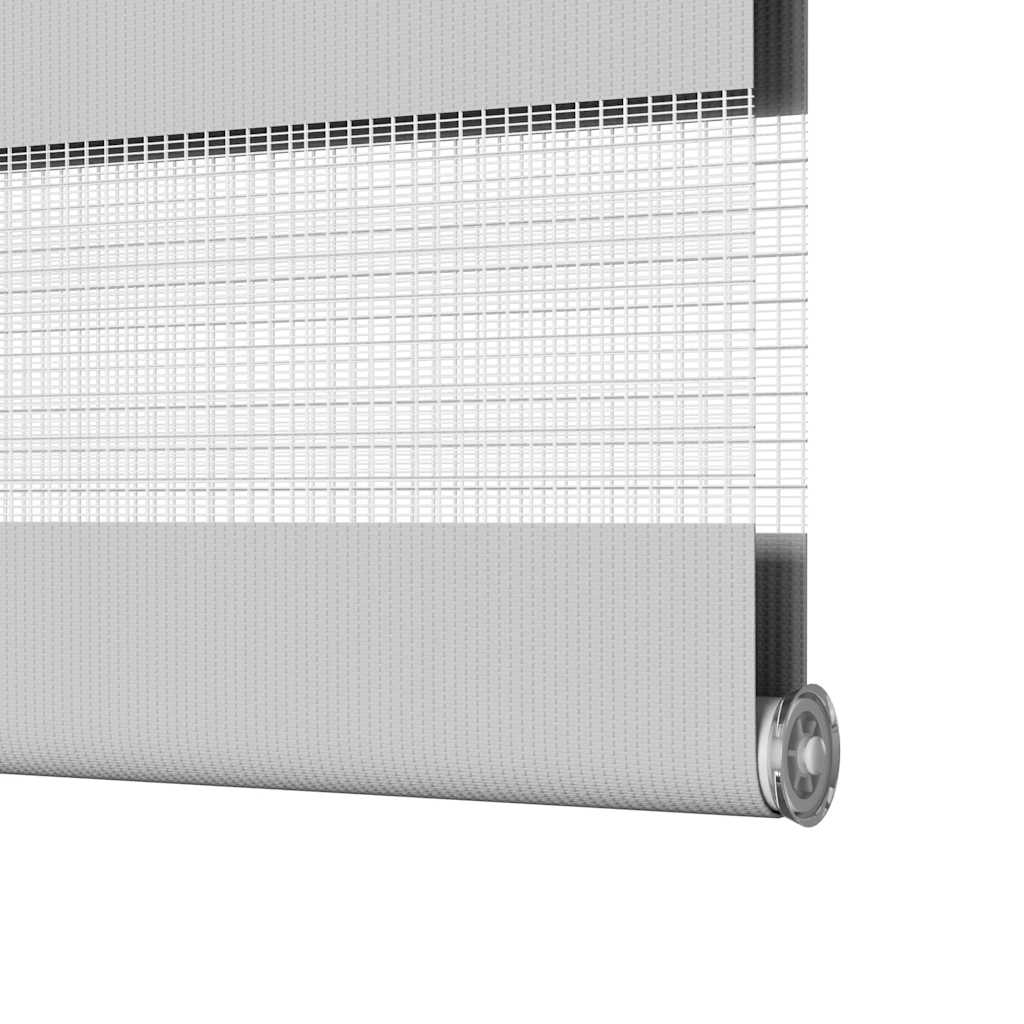 vidaXL Zebra Blind Light Grey 100x230cm Fabric Width 95.9cm Polyester