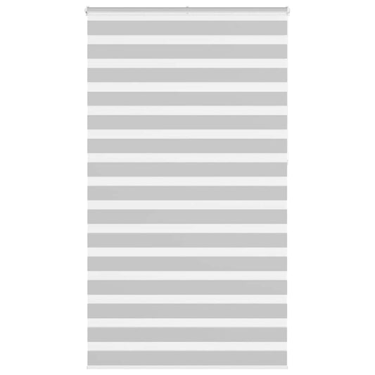 vidaXL Zebra Blind Light Grey 130x230cm Fabric Width 125.9cm Polyester