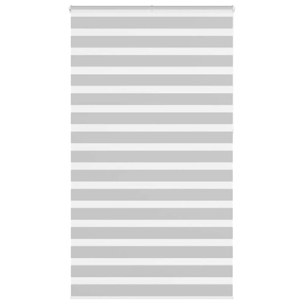 vidaXL Zebra Blind Light Grey 135x230cm Fabric Width 130.9cm Polyester
