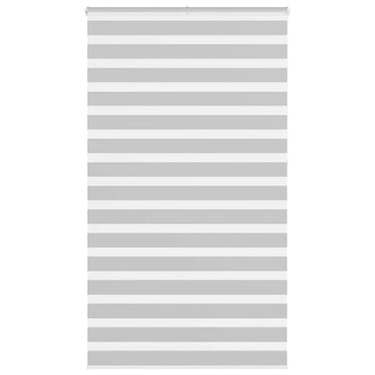 vidaXL Zebra Blind Light Grey 135x230cm Fabric Width 130.9cm Polyester